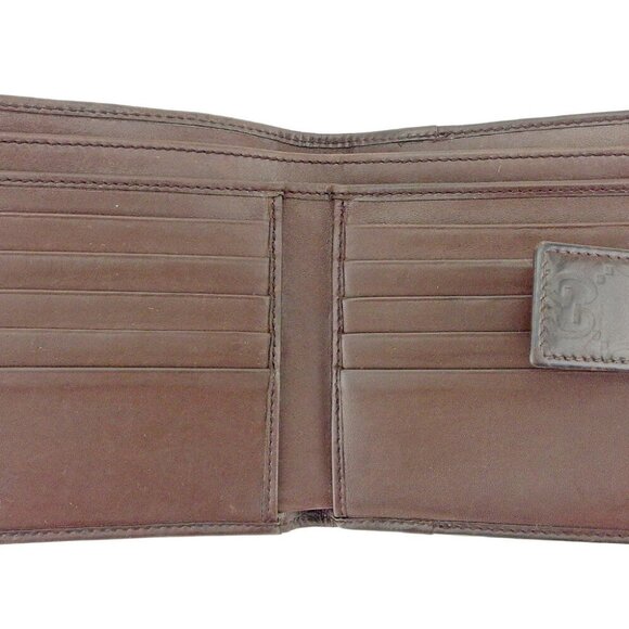 Gucci W Hook Wallet Gucci Shima Leather Authentic USED - Picture 4 of 8
